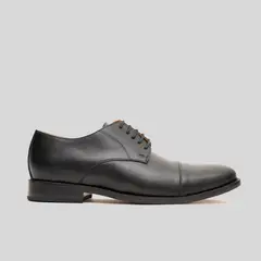 TRAUKO - Zapato Hombre Cuero Negro Marsella