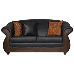 BLACK FACTORY - Sofá 2 Cuerpos Estambul Negro