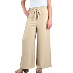 MPROPIA - Pantalon Palazzo Mujer Tipo Lino Casual Semi Formal Tiro Alto 106