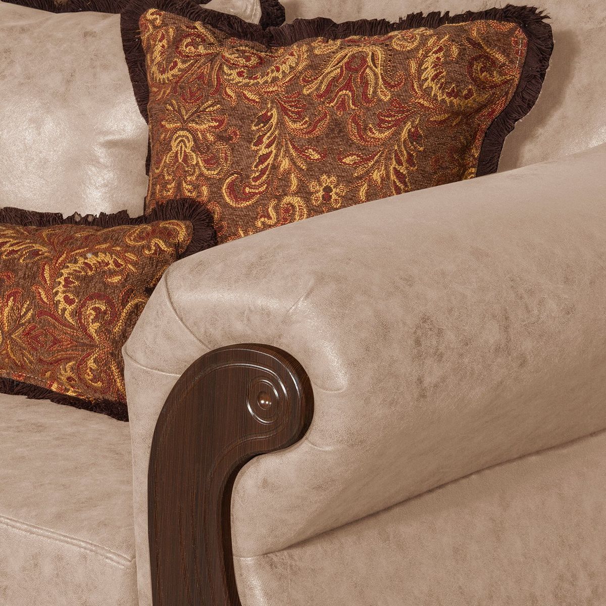 BLACK FACTORY - Sofá 3 Cuerpos Estambul Beige