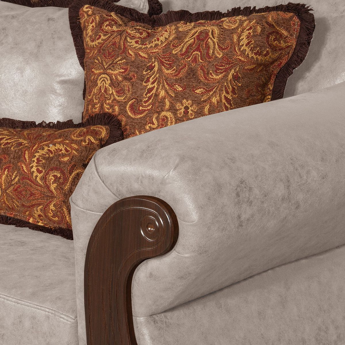 BLACK FACTORY - Sofá 3 Cuerpos Estambul Crema