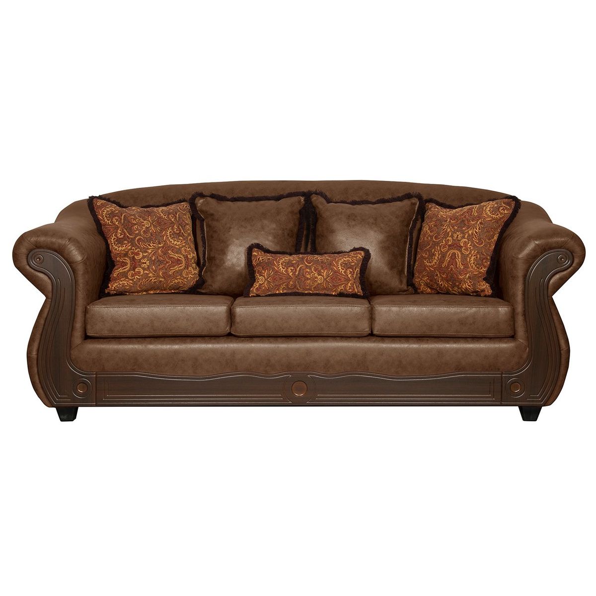 BLACK FACTORY - Sofá 3 Cuerpos Estambul Café