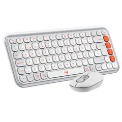 LOGITECH - Kit Teclado Y Mouse Pop Icon Español Blanco
