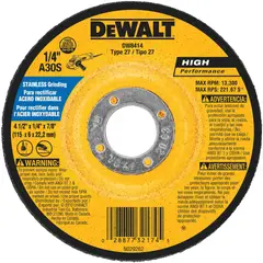 DEWALT - Disco acero inoxidable 4-12 x 14 DW8414