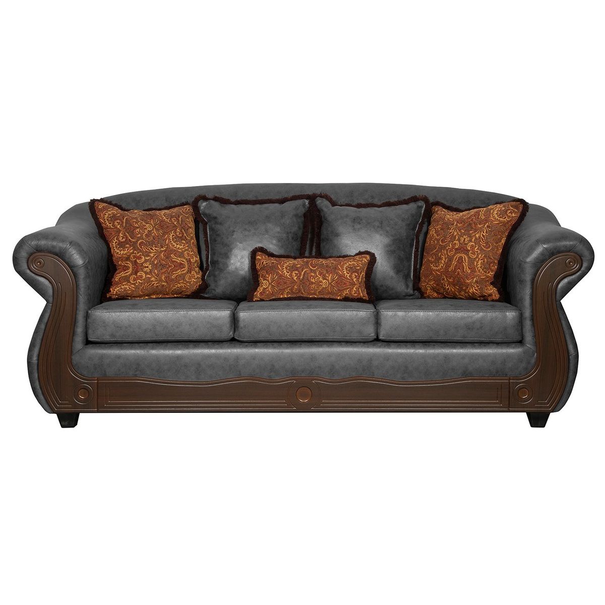 BLACK FACTORY - Sofá 3 Cuerpos Estambul Gris