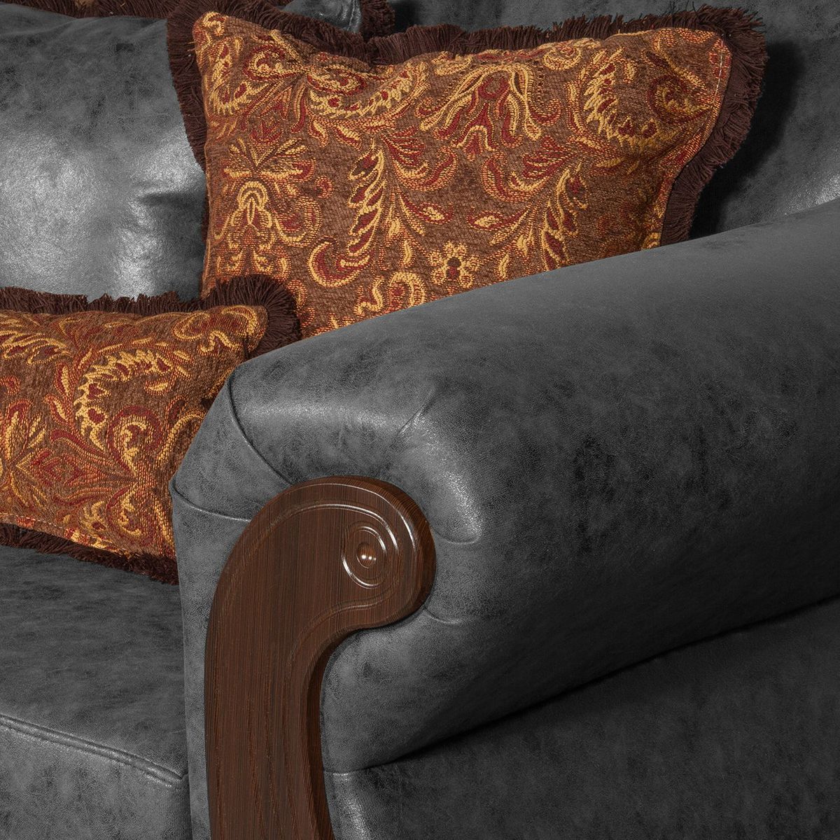 BLACK FACTORY - Sofá 3 Cuerpos Estambul Gris