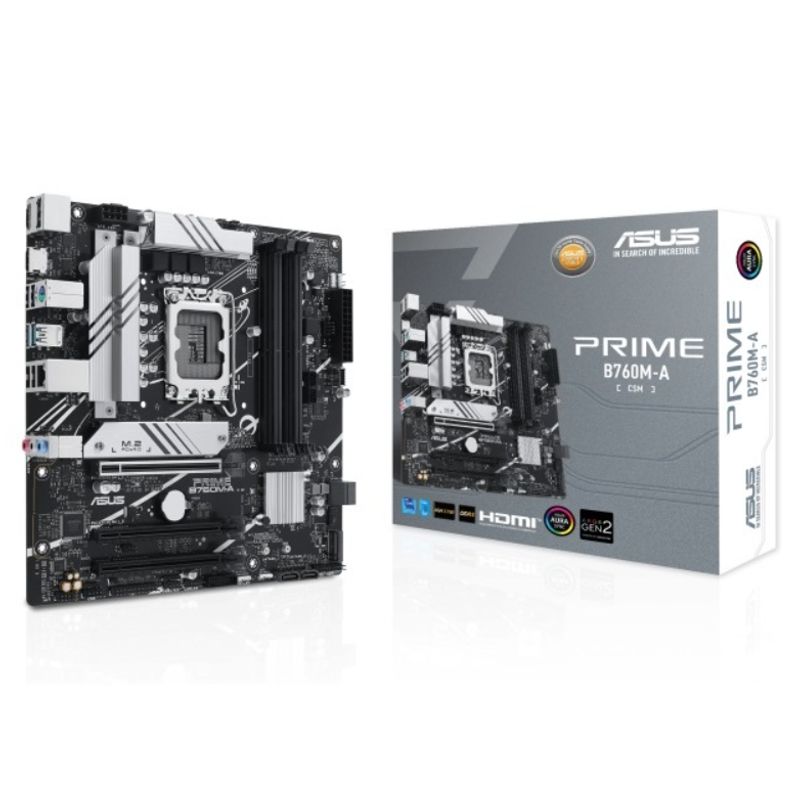 ASUS - MB LGA s1700 Intel - ASUS PRIME B760M-A CSM - 4x DDR5 - Micro ATX