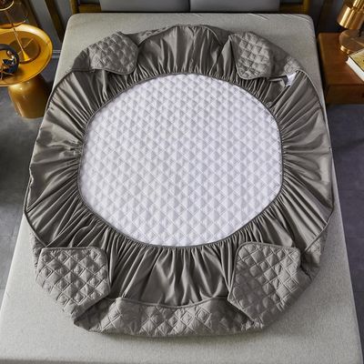 Imagen 2 del producto TOPPER O CUBRE COLCHON IMPERMEABLE SUPER KING COLOR GRIS OSCURO TF