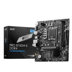 MSI - MB LGA s1700 Intel - PRO B760M-E DDR4 - 2x DDR4 - Micro ATX