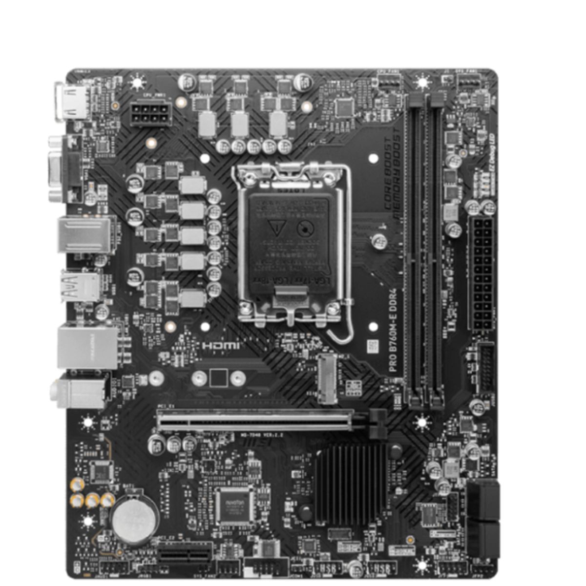 MSI - MB LGA s1700 Intel - MSI PRO B760M-E DDR4 - 2x DDR4 - Micro ATX