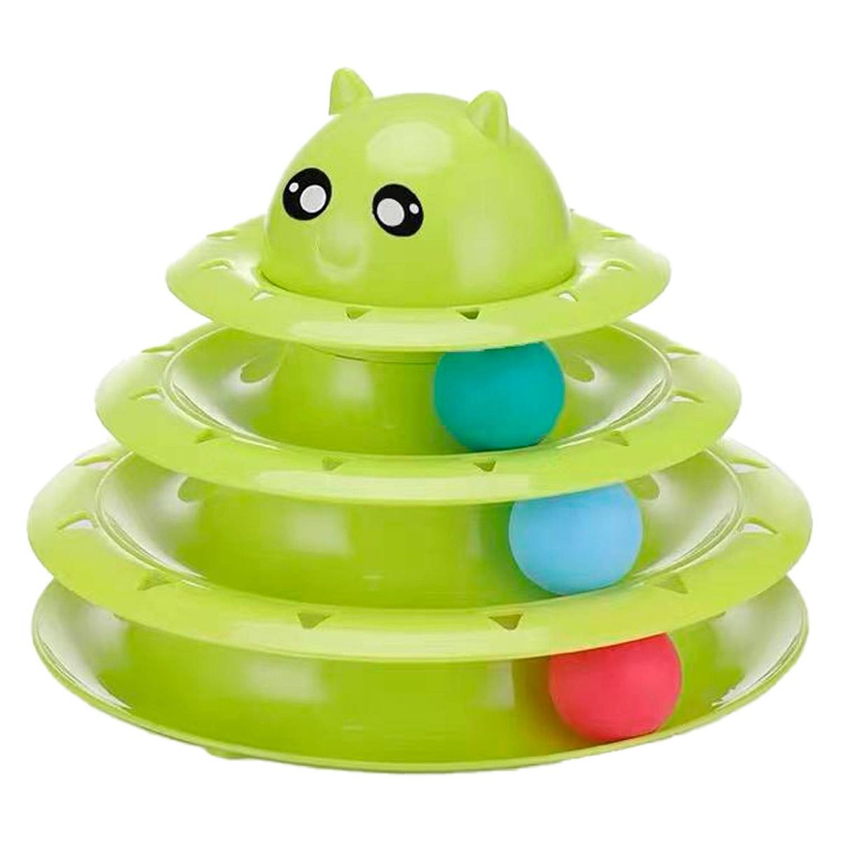 GENERICO - Juguete Para Gatos Mascotas 3 Niveles Con Pelotas