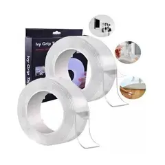 GENERICO - Cinta Magica Doble Contacto Cinta Doble Faz 3m Pack X 2