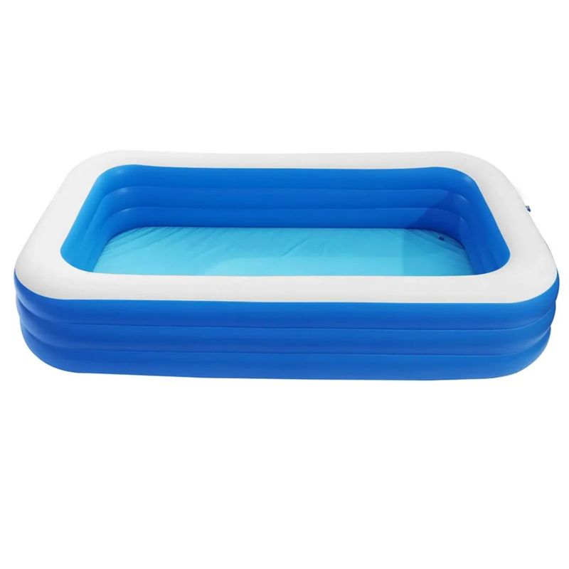 GENERICO - Piscina Inflable 180x130x56cm Con 3 Anillos - SC