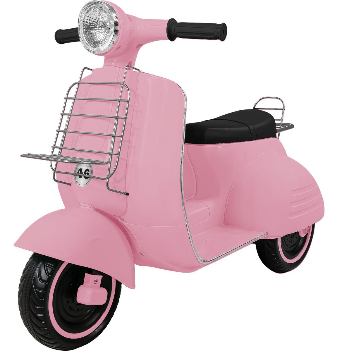 LITTLE MONKEY - Motocicleta Montable Vintage Motoneta 12 V Luz Led