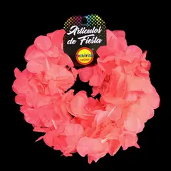 GENERICO - CINTILLO ELASTICADO FLOR FLUOR FUCSIA X6 UNI