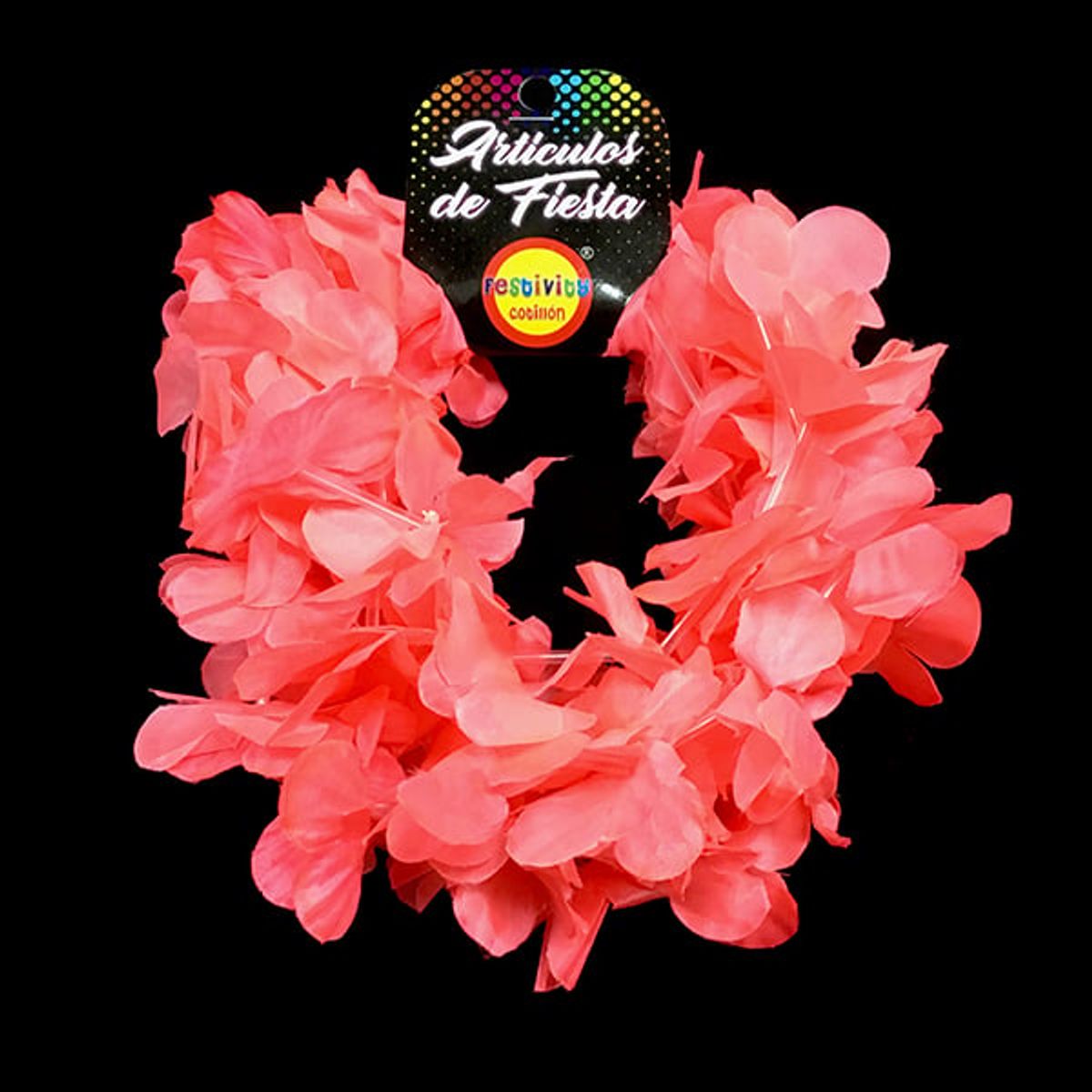 GENERICO - CINTILLO ELASTICADO FLOR FLUOR SANDIA X6 UNI