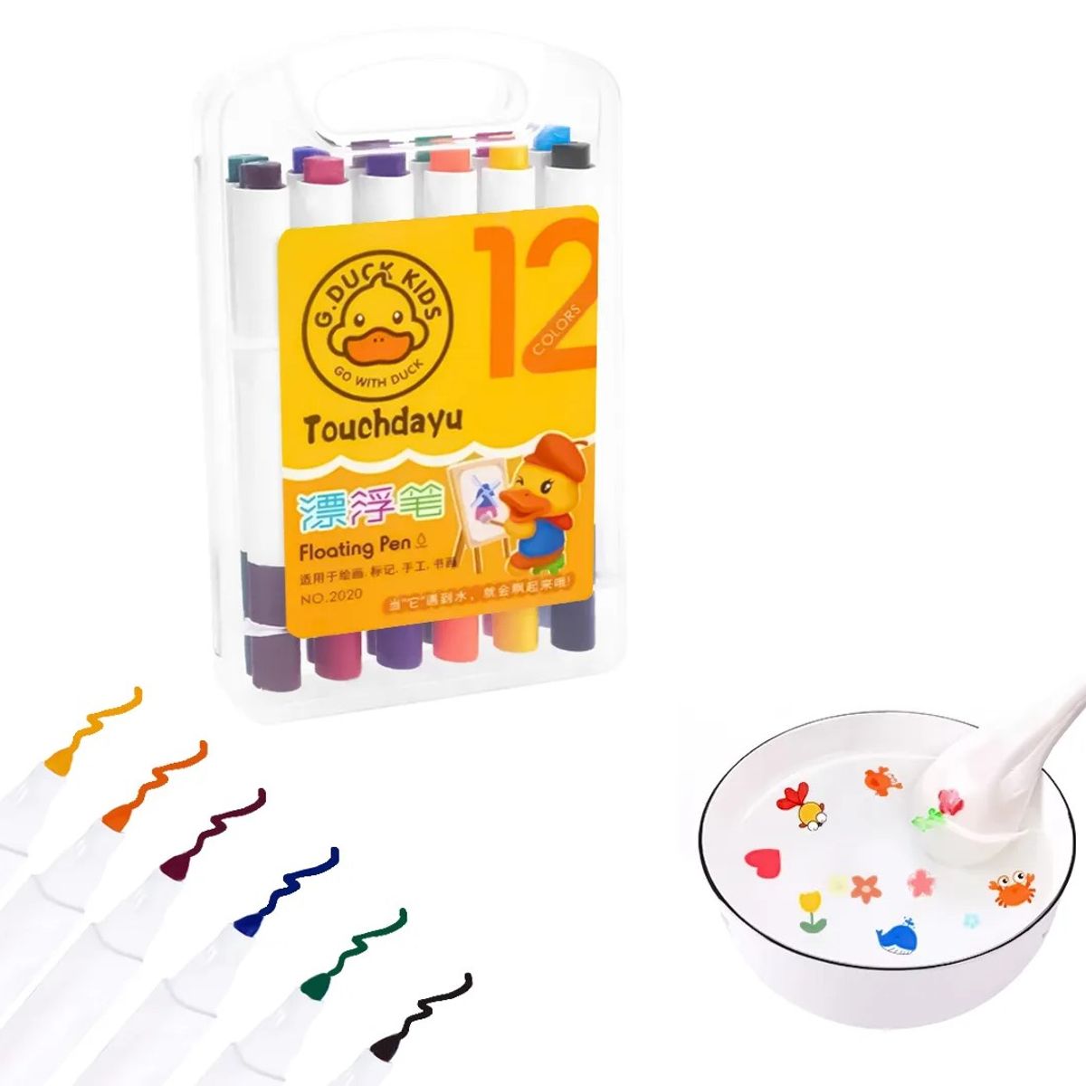 GENERICO - Set 12 Plumones Colores Floating Pen