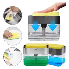 GENERICO - Dispensador De Jabón Liquido Automático Con Esponja y Recipiente