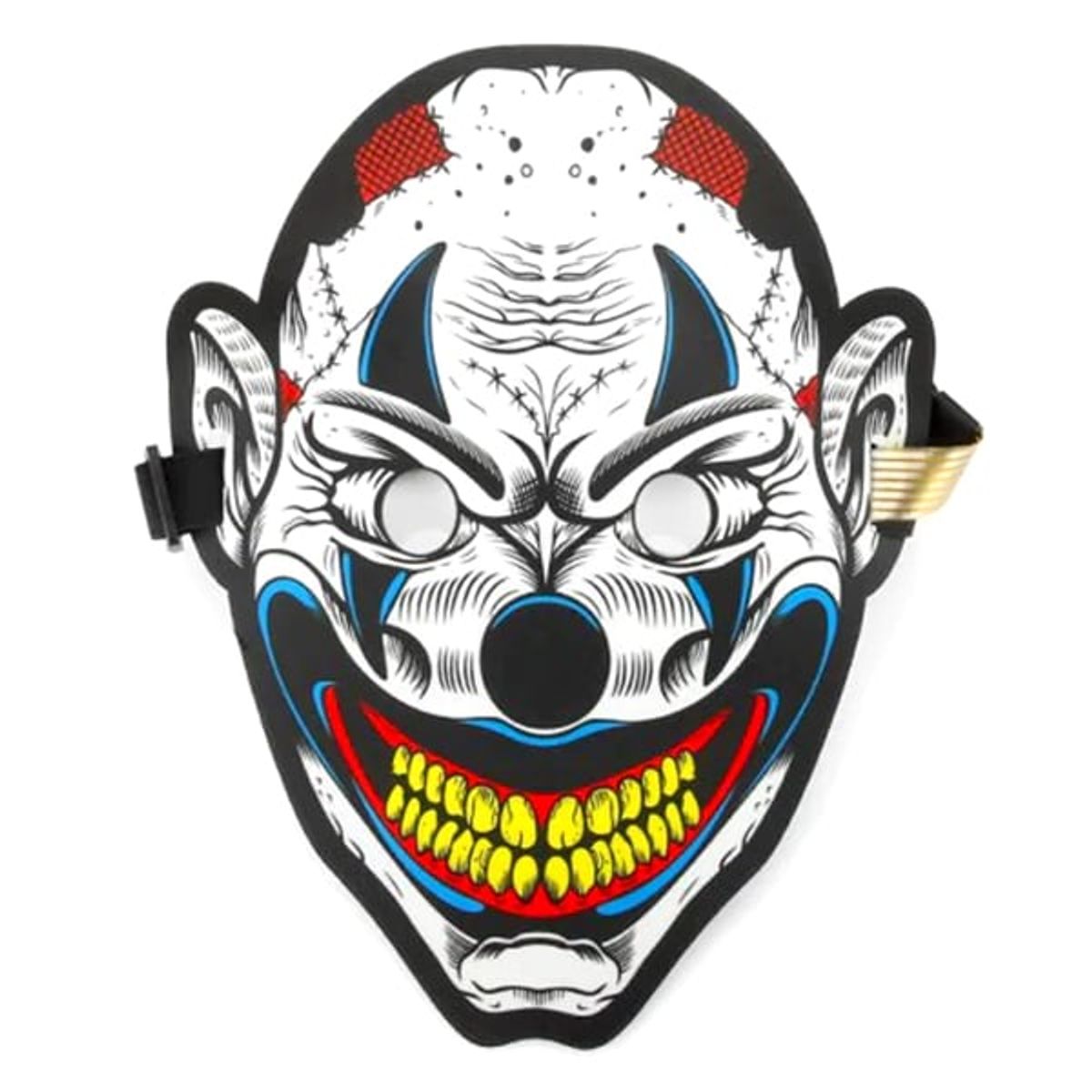 GENERICO - MASCARA AUDIO LED PAYASO LOCO X1 UNI