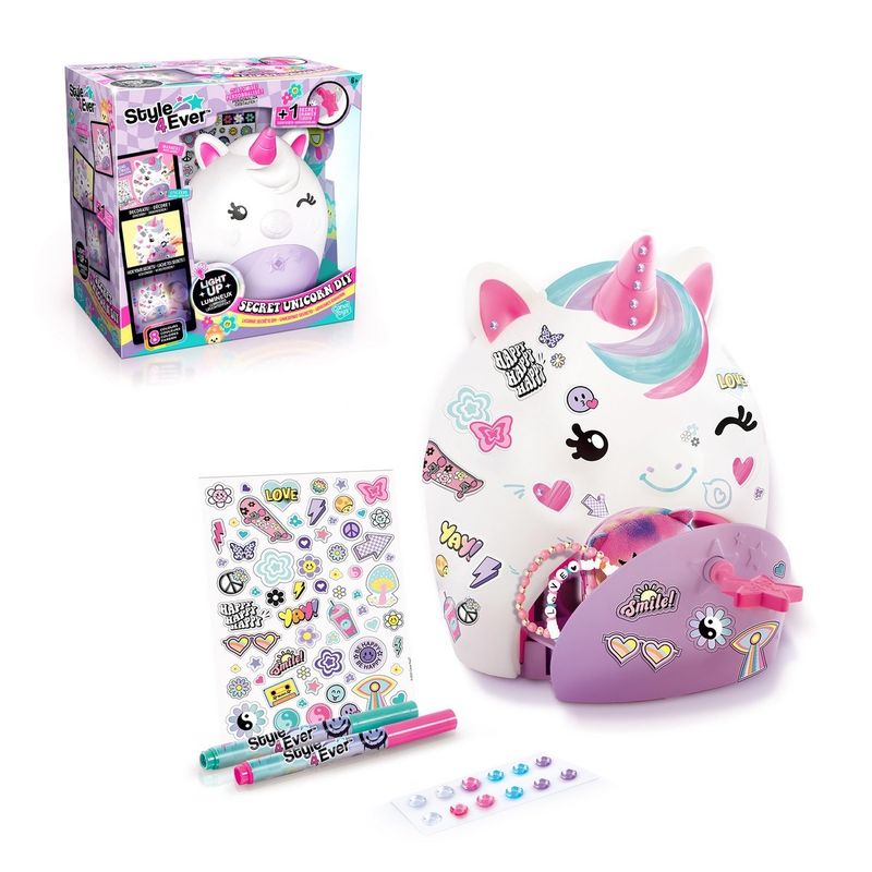CANAL TOYS - Masa didáctica CANAL TOYS unicornio luminoso compartimento