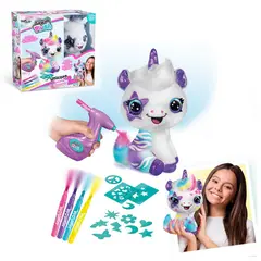 CANAL TOYS - Peluche unicornio personalizable con aerógrafo