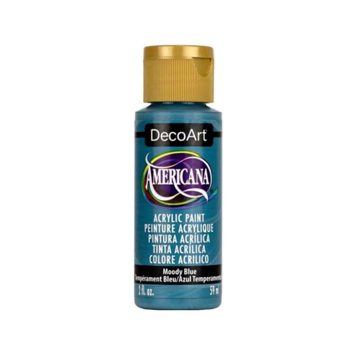 DECOART - Pintura Acrílica DecoArt Moody Blue DA389 Turquesa 59 ml