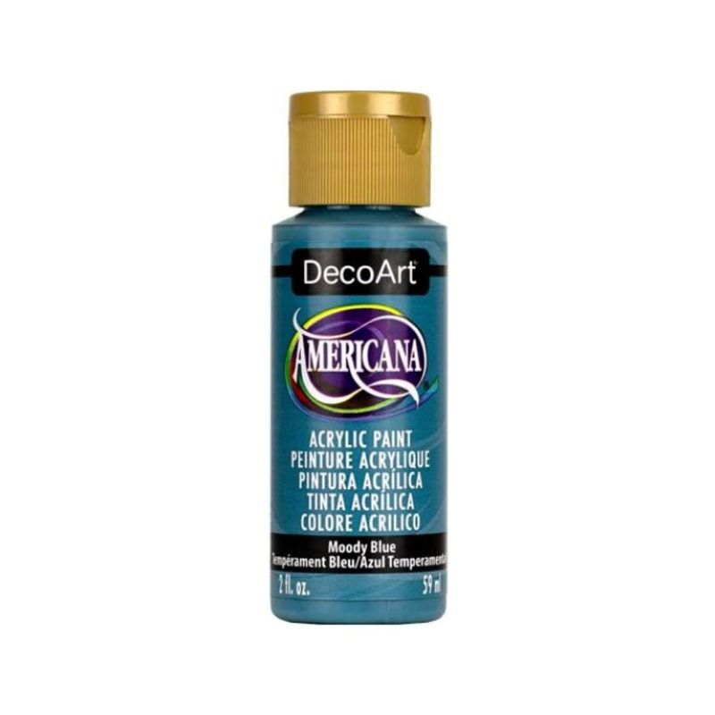 DECOART - Pintura Acrílica DecoArt Moody Blue DA389 Turquesa 59 ml