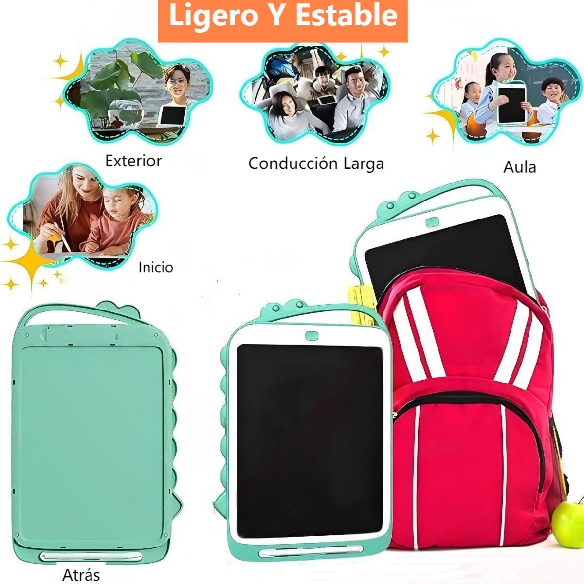 GENERICO - Tablero De Escritura Dinosaurio 8.5» Regalo Para Niños