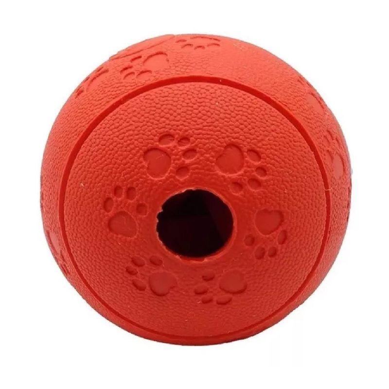 GENERICO - Pelota Dispensadora De Alimento Para mascotas - Rojo - Talla S