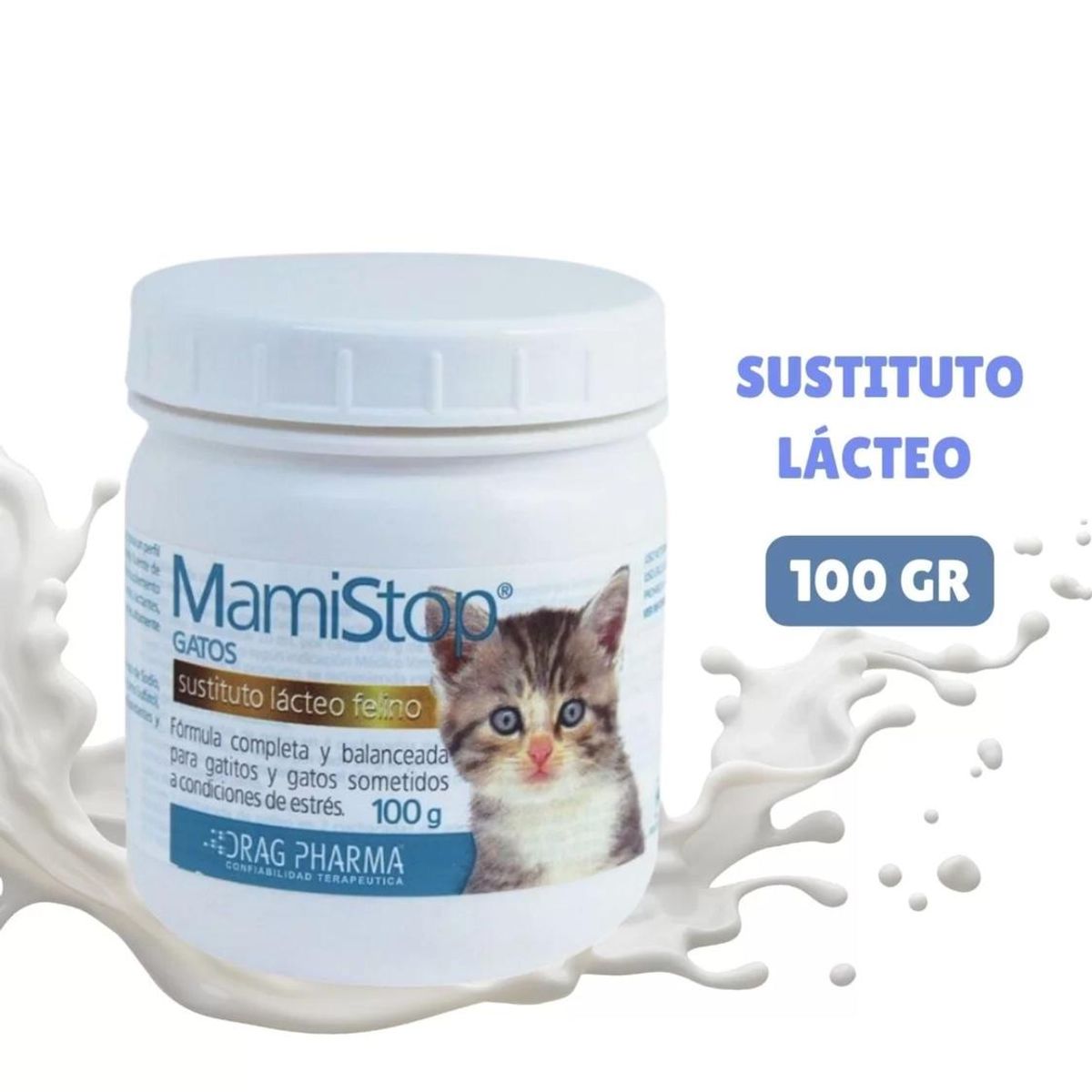 DRAG PHARMA - Alimento Leche Para Gatos Sustituto Lacteo 100GR