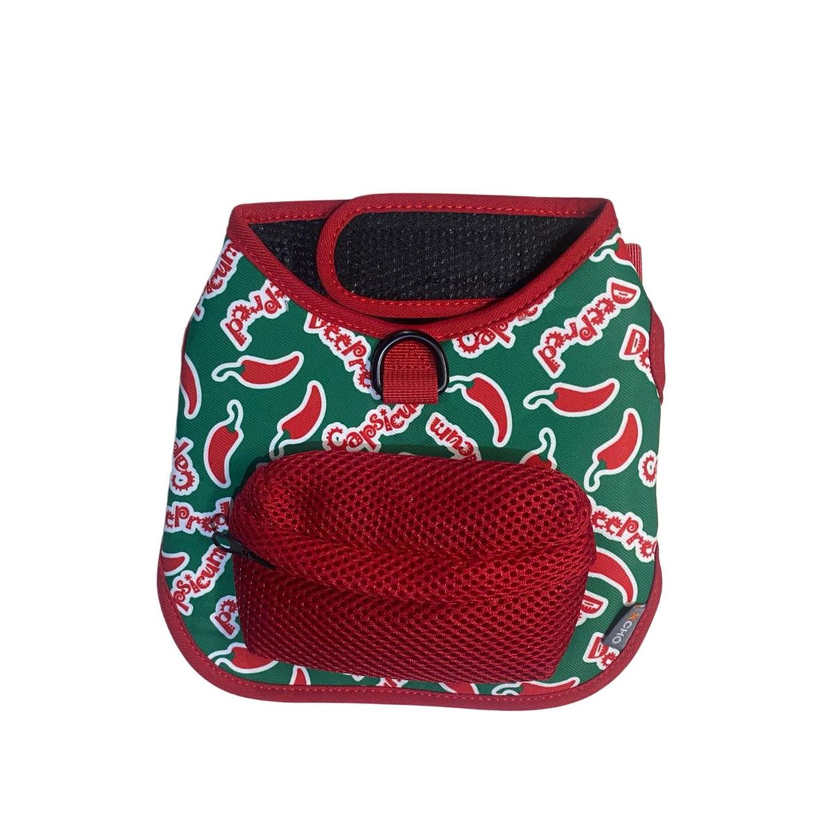 GENERICO - Arnes para perros pequeños con mochila para bolsas - Verde - M