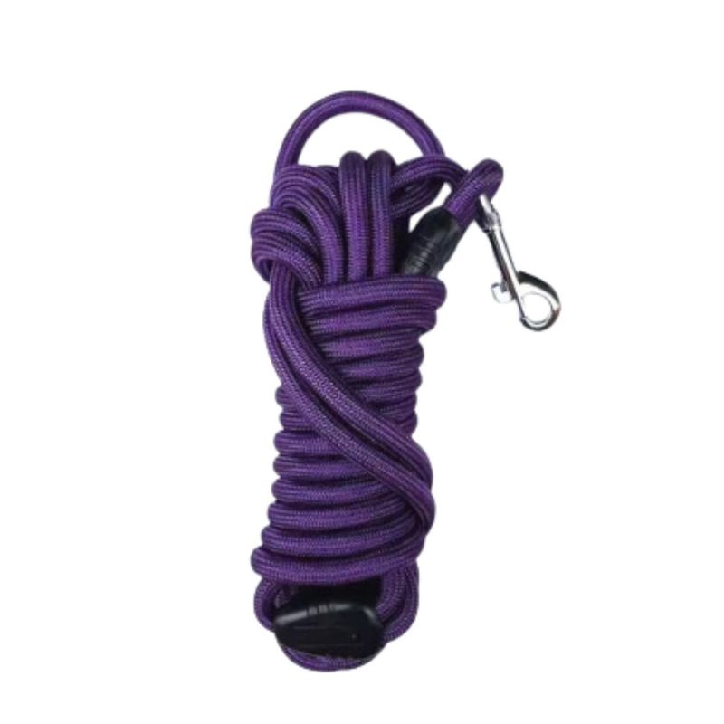 GENERICO - Correa de adiestramiento de nylon para perros - Lila - 15mts