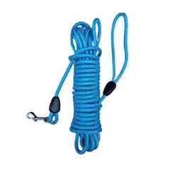 GENERICO - Correa de adiestramiento de nylon para perros - Celeste - 15mts