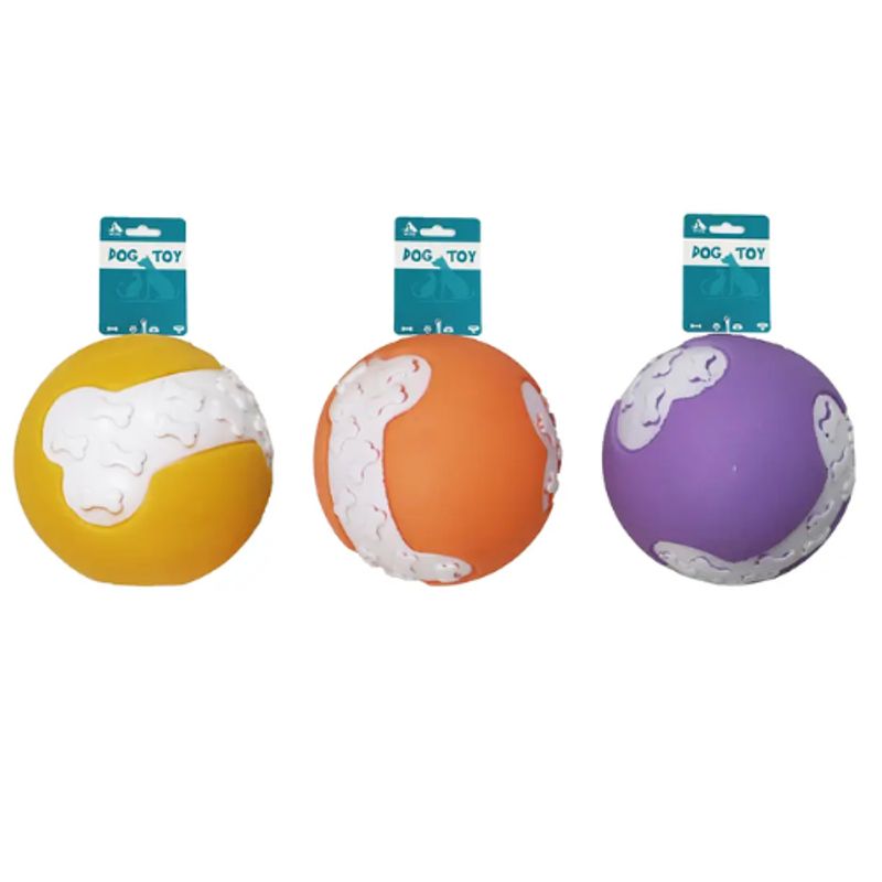 GENERICO - Bola De Hueso Con Sonido Para Mascotas Color Aleatorio 8cm