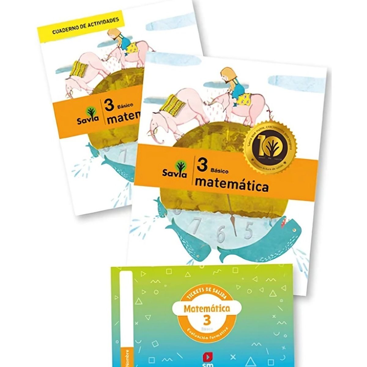 TOP10BOOKS - TEXTO Pack Matemática 3° Savia - Ediciones SM