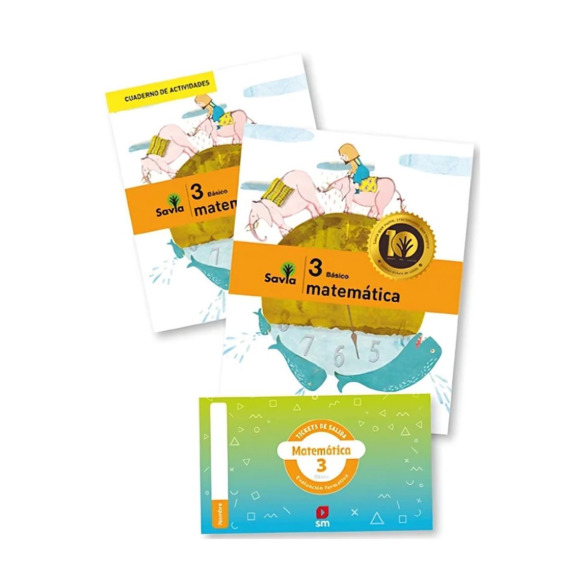 TOP10BOOKS - TEXTO Pack Matemática 3° Savia - Ediciones SM