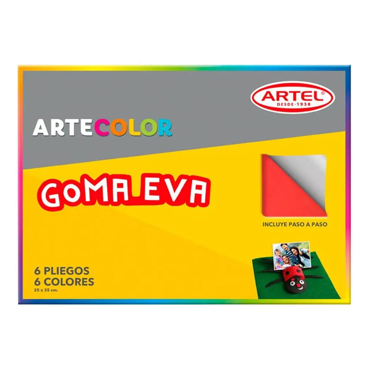 ARTEL - Estuche Carpeta Artecolor Goma Eva 6 Pliegos Artel