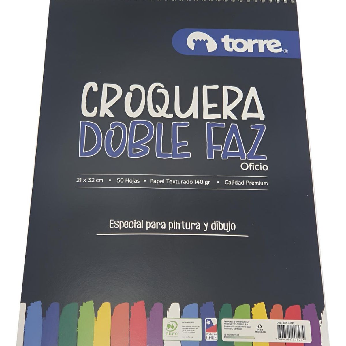 Croquera Doble Faz Oficio 21x32 Cm 50 Hojas Torre, marca TORRE - Foto 2