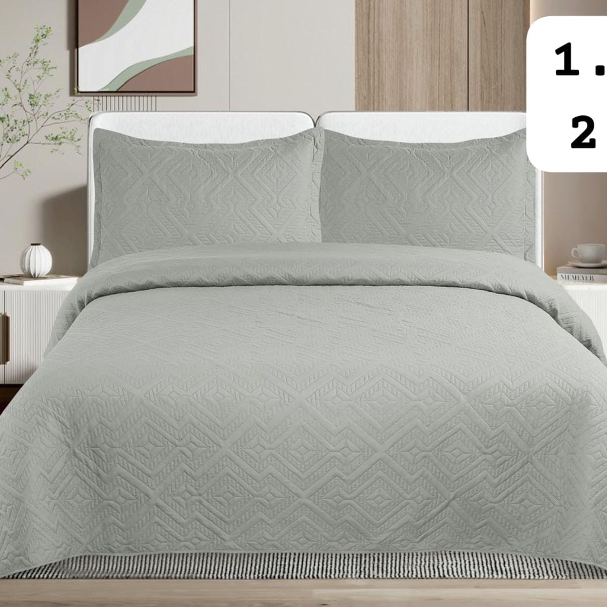 GENERICO - COBERTORES DE VERANO QUILTS REVERSIBLES