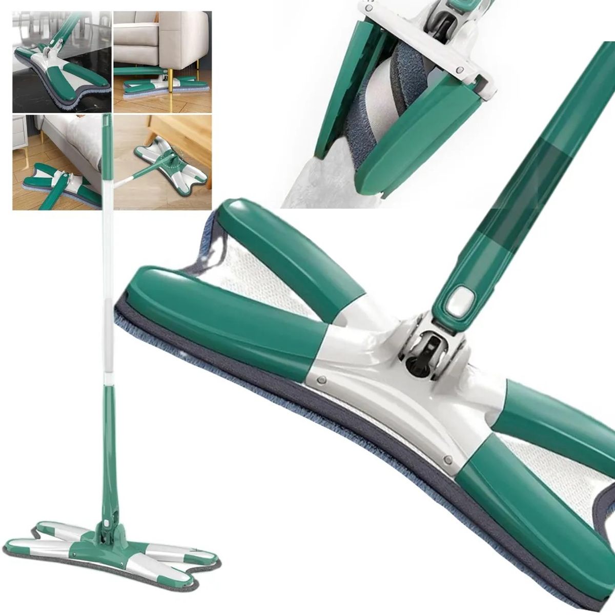 GENERICO - Mopa Plana Limpieza 360º Exprimidor