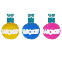 GENERICO - Pelota WOOF Para Mascotas Color Aaleatorio 85cm 60g