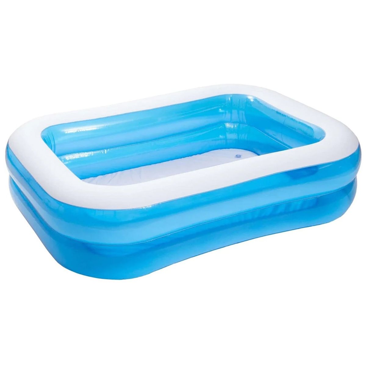 GENERICO - Piscina Inflable 201x150x50cm Con 2 Anillos - SC