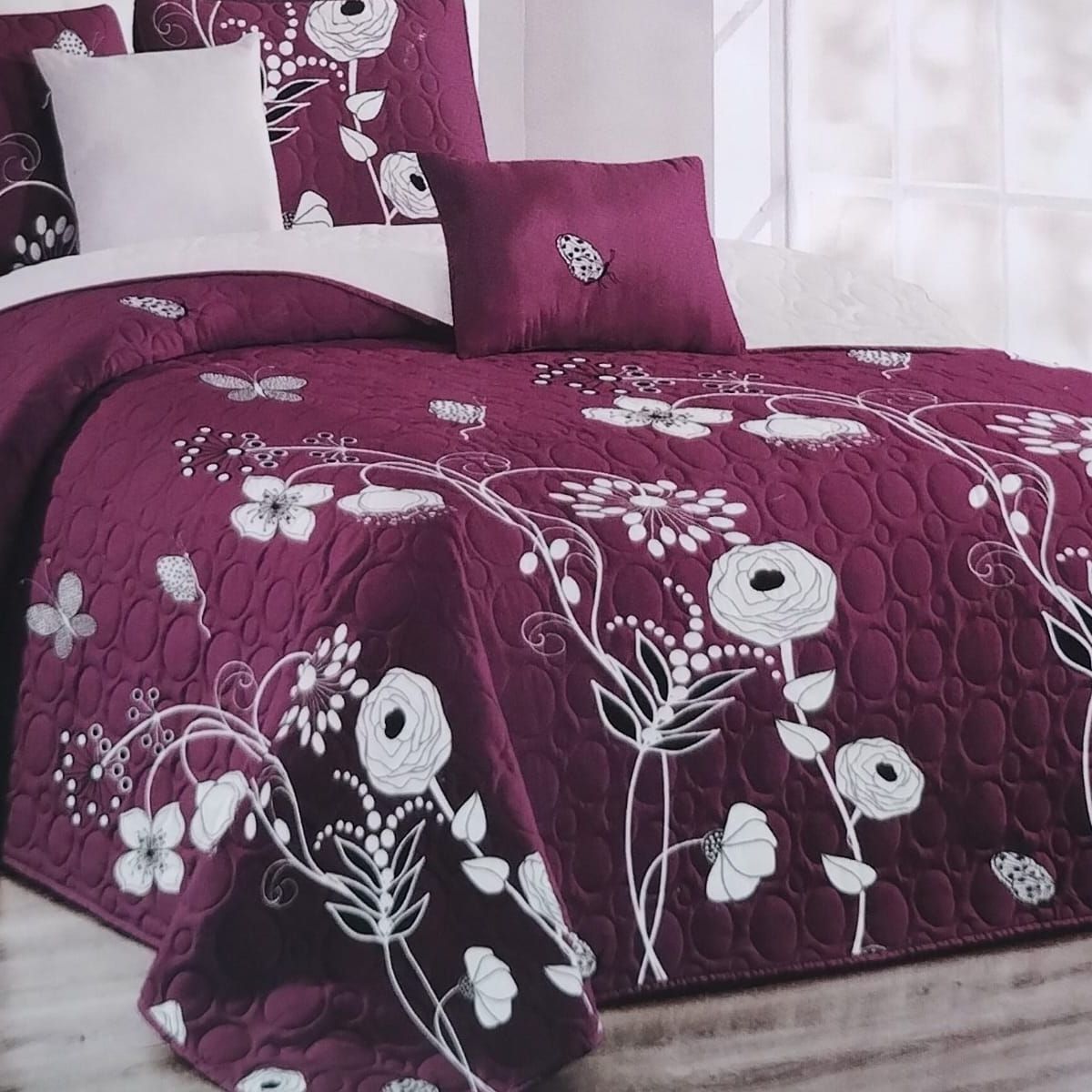 GENERICO - COBERTORES DE VERANO QUILTS REVERSIBLES