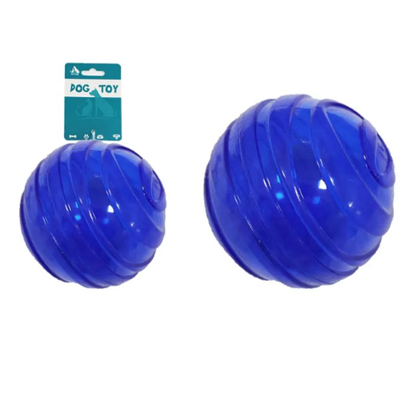 GENERICO - Pelota Transparente Redonda Azul Para Mascotas 92cm