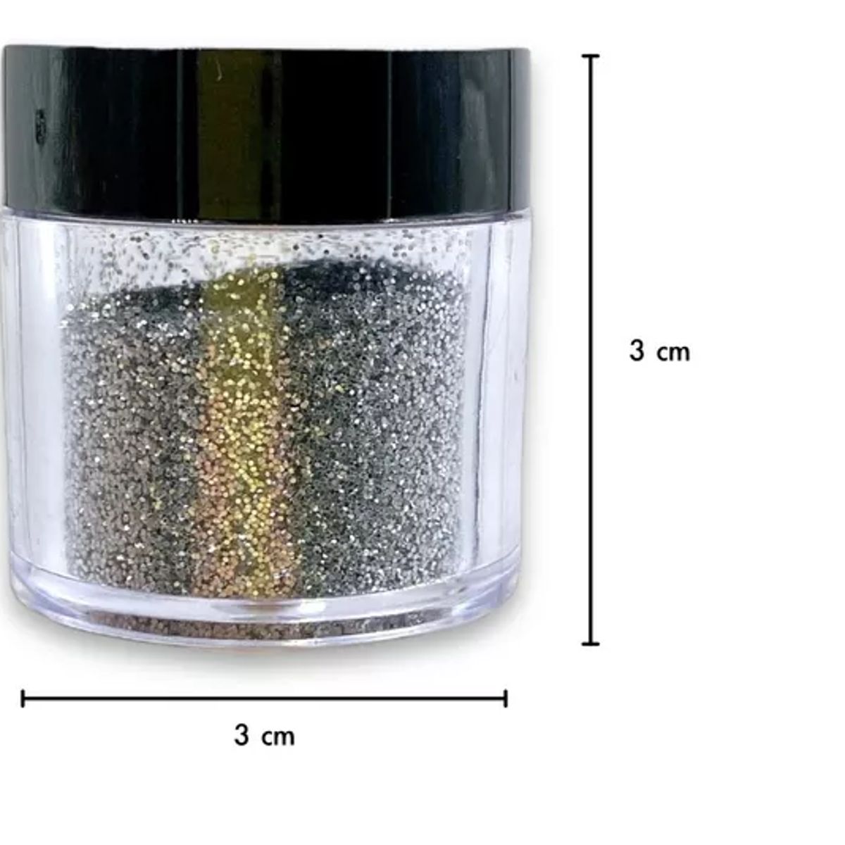 GENERICO - Pack 12 Botellitas Glitter O Escarcha Para Uñas, Maquillaje