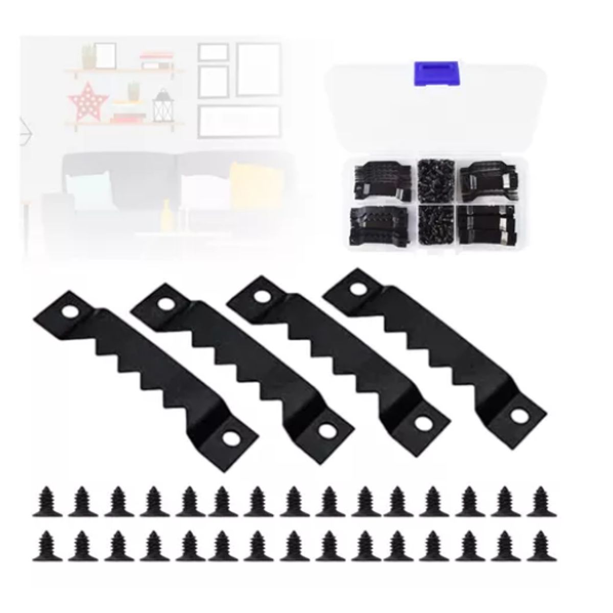 GENERICO - 100 Piezas Gancho De Diente De Sierra Accesorios Suspensión