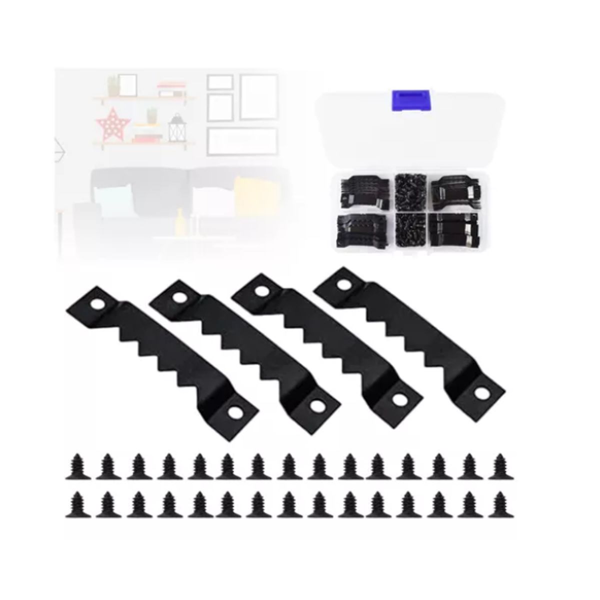 GENERICO - 100 Piezas Gancho De Diente De Sierra Accesorios Suspensión