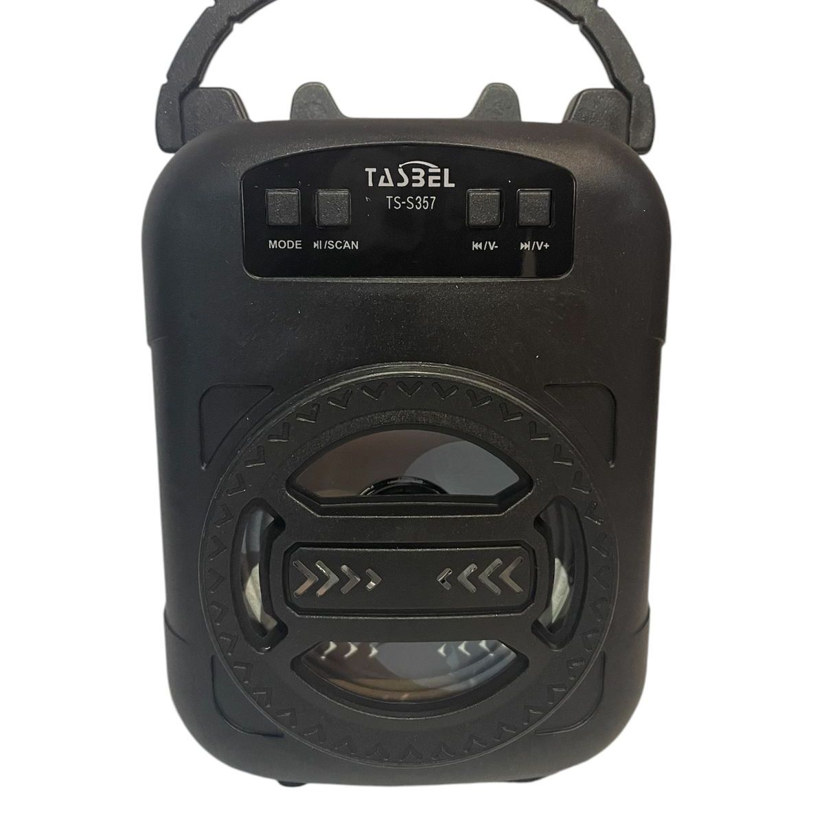 GENERICO - Mini Parlante Portátil  Porta Celular Bluetooth usb  Negro