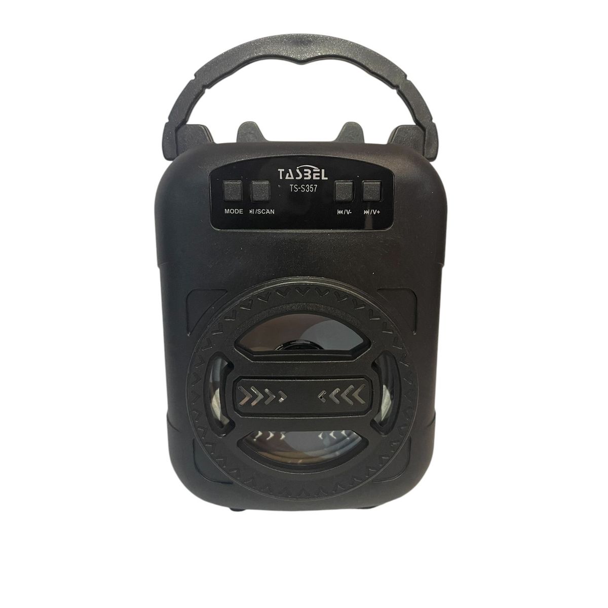 GENERICO - Mini Parlante Portátil  Porta Celular Bluetooth usb  Negro