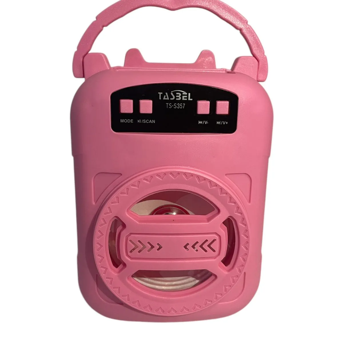 GENERICO - Mini Parlante Portátil  Porta Celular Bluetooth usb  Rosa